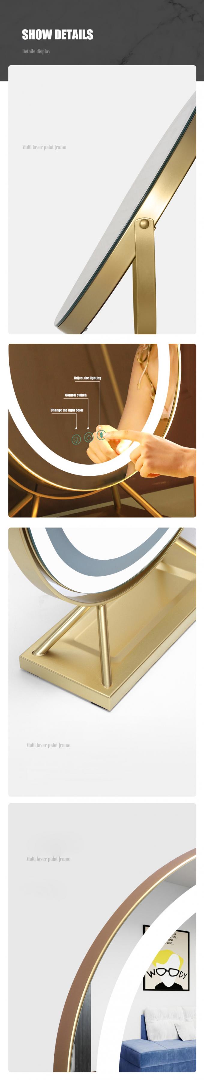 LED Lamps 10x Magnifying Round Vanity Mirror Dimmer Light Personalized 2