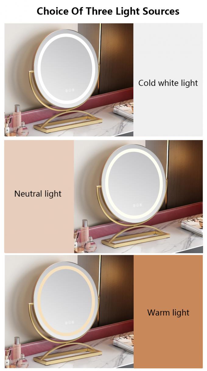 LED Lamps 10x Magnifying Round Vanity Mirror Dimmer Light Personalized 4