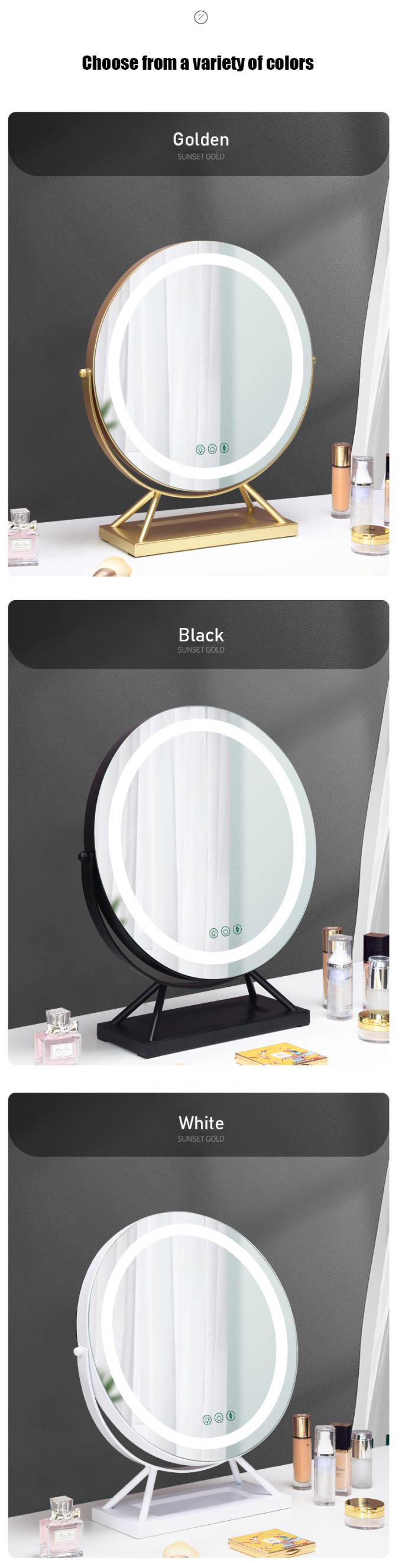 LED Lamps 10x Magnifying Round Vanity Mirror Dimmer Light Personalized 5