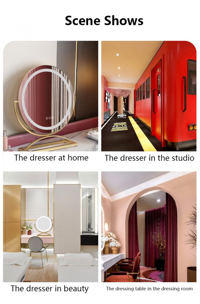 LED Lamps 10x Magnifying Round Vanity Mirror Dimmer Light Personalized 6