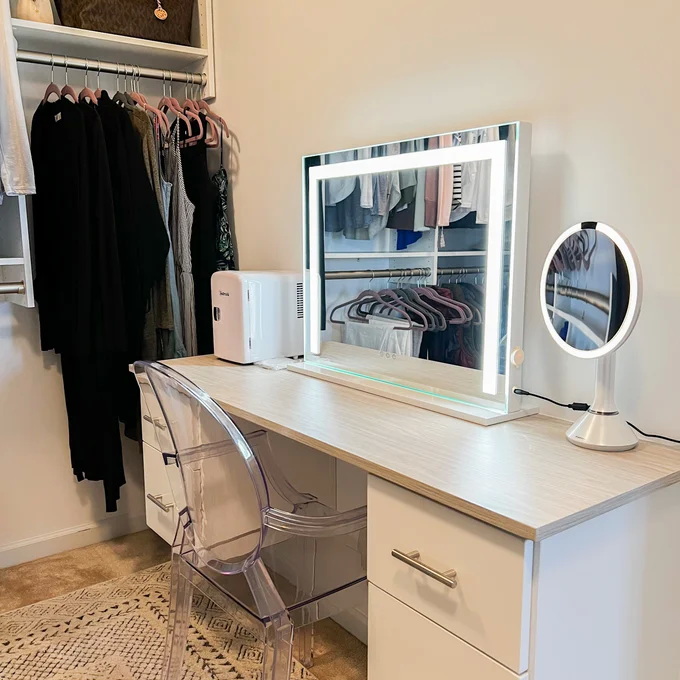 Mounted Hollywood Bathroom Mirror Electric Magnifying With Light 11