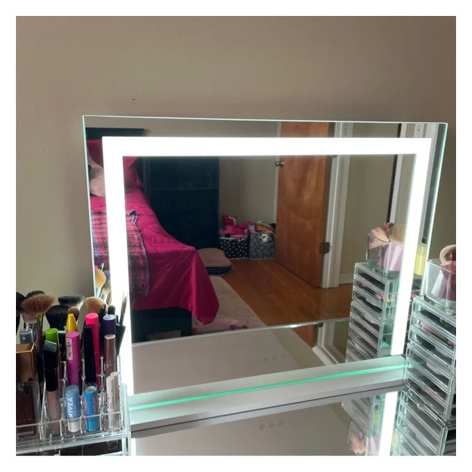 Mounted Hollywood Bathroom Mirror Electric Magnifying With Light 12