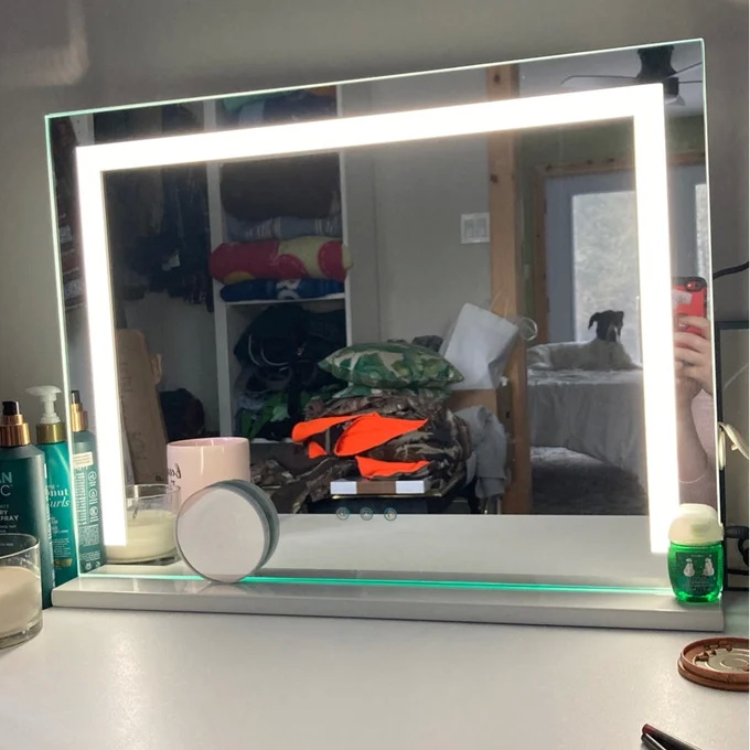 Mounted Hollywood Bathroom Mirror Electric Magnifying With Light 13