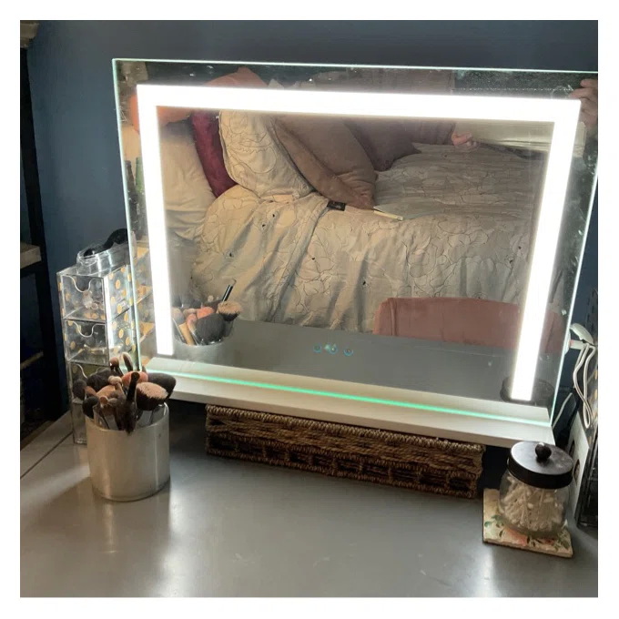 Mounted Hollywood Bathroom Mirror Electric Magnifying With Light 14