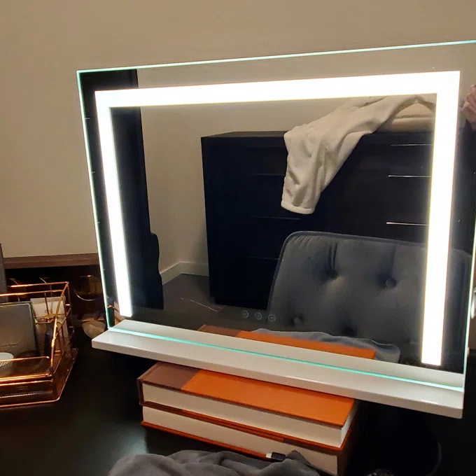 Mounted Hollywood Bathroom Mirror Electric Magnifying With Light 15