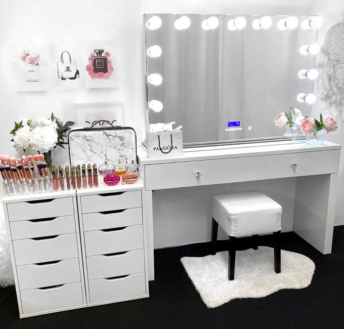 Ross Certified Morden Design Rattan Vanity Table for and Modern Design Style 4