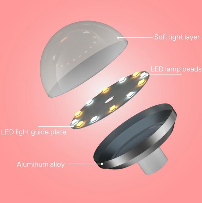 Square Illuminated Vanity Mirrors Rechargeable Makeup Mirror 8