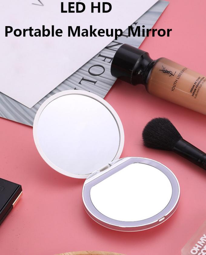 Travel-Friendly Led Makeup Vanity With Light Pocket Up Ideal For Everyday And Travel 0