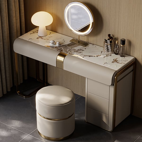 Dressing Table Makeup Mirror Set With Lights For Bedroom And Vanities Desk Drawers Furniture Designs 1