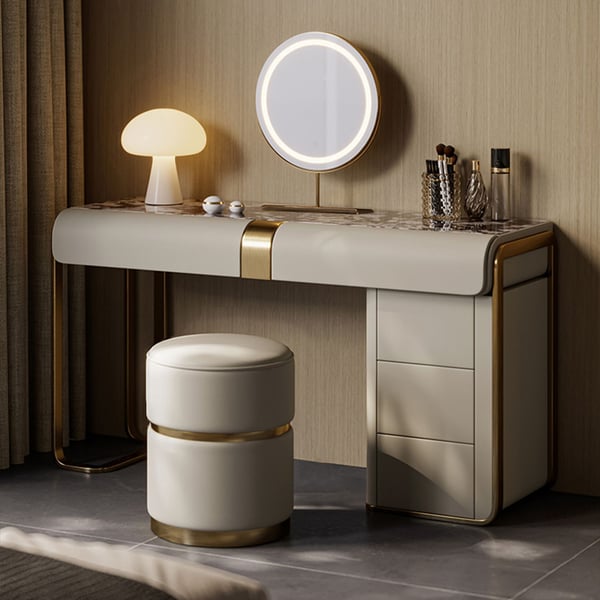 Dressing Table Makeup Mirror Set With Lights For Bedroom And Vanities Desk Drawers Furniture Designs 0