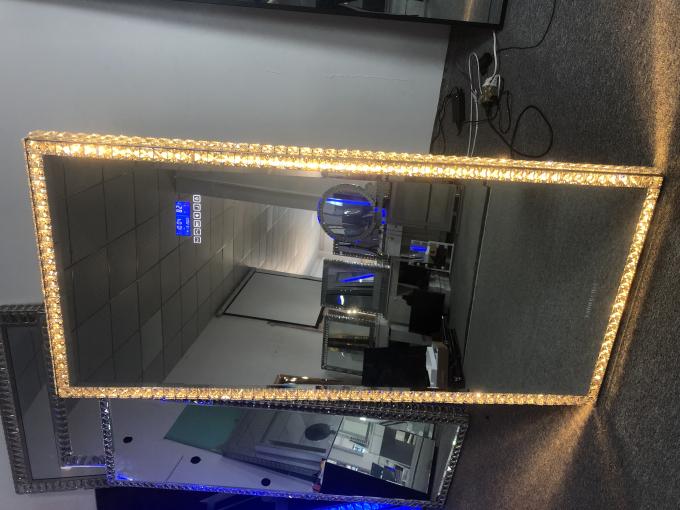 Led Light Up Full Length Floor Mirror For Bedroom Salon Vanity Crystals 2