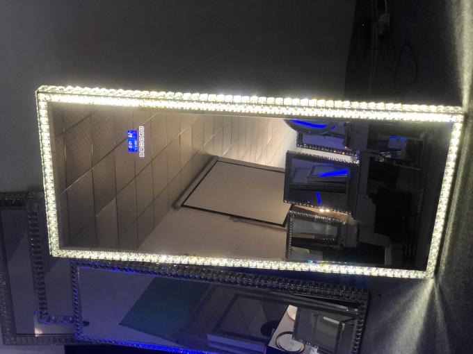Led Light Up Full Length Floor Mirror For Bedroom Salon Vanity Crystals 3
