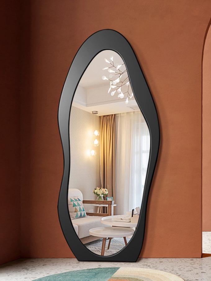 Floor Standing Large Arch Lighted Full Body Length Mirror with LED Lights in Silver 5