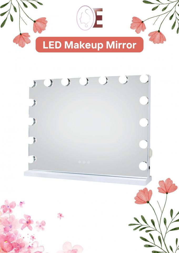 Large Hollywood Mirror And Lights 50x Magnifying For Home Makeup 0
