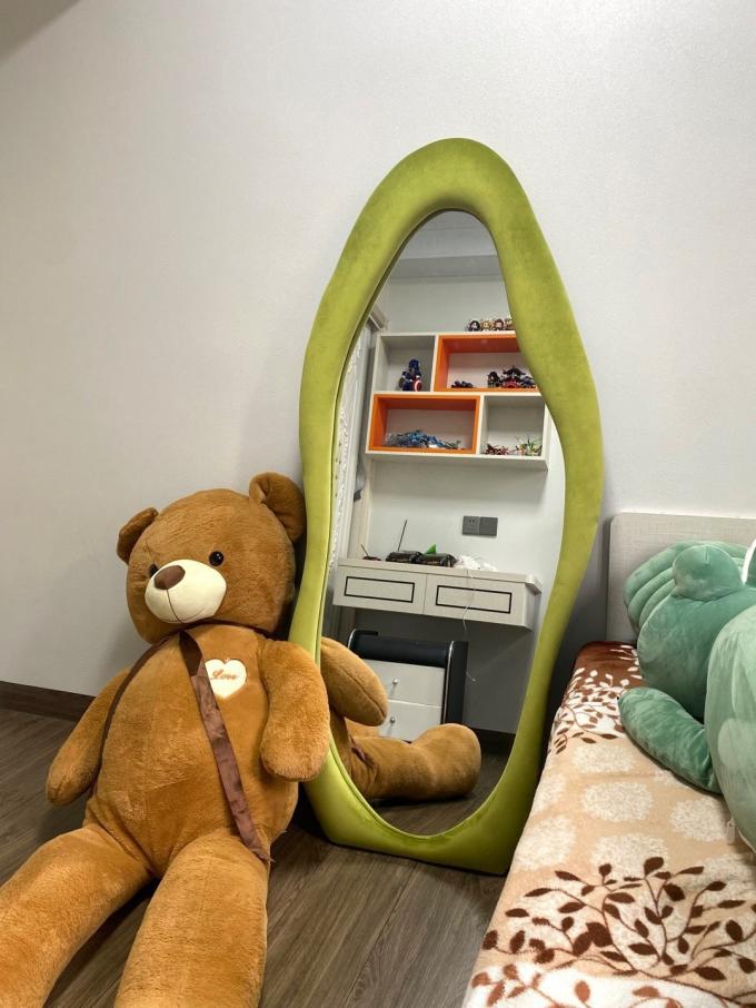 Floor Standing Large Arch Lighted Full Body Length Mirror with LED Lights in Silver 11
