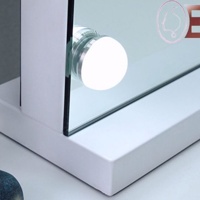 Large Hollywood Mirror And Lights 50x Magnifying For Home Makeup 8