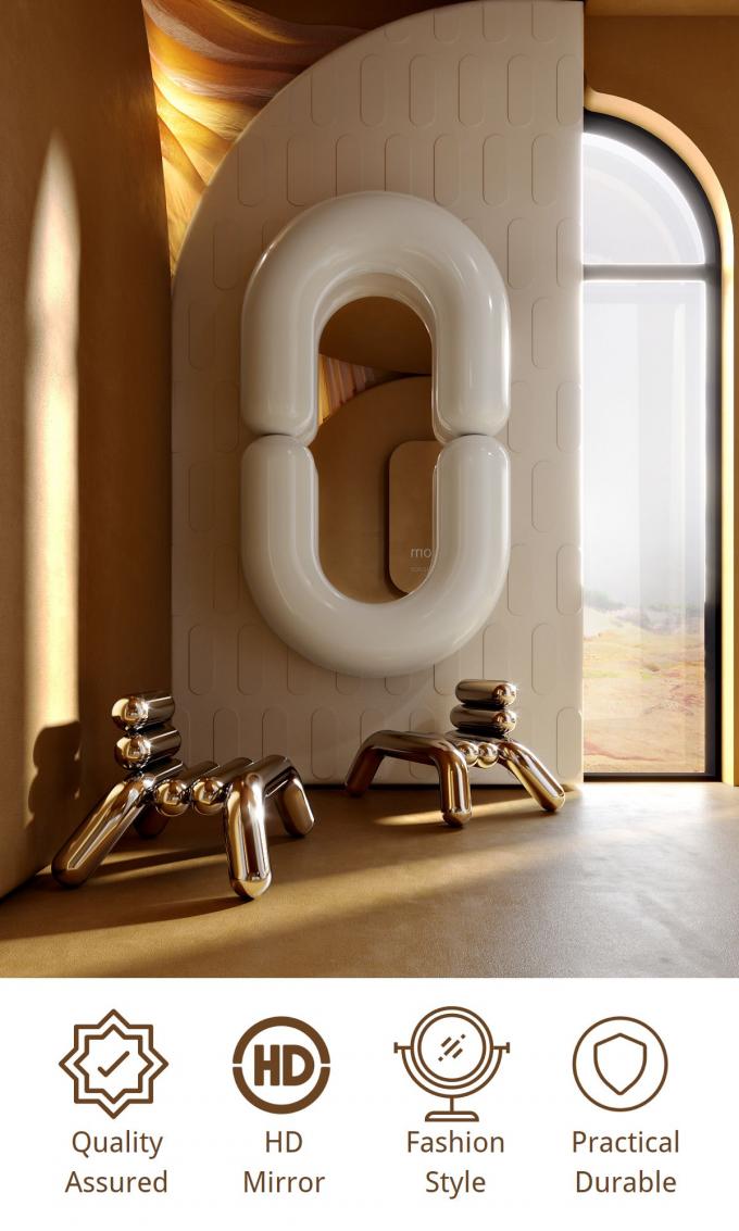 Oval Bathroom Led Wall Full Length Mirror Hanging Vanity Tall Mirror 0