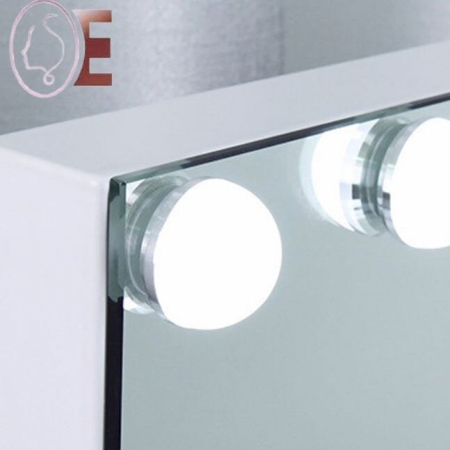 Large Hollywood Mirror And Lights 50x Magnifying For Home Makeup 6