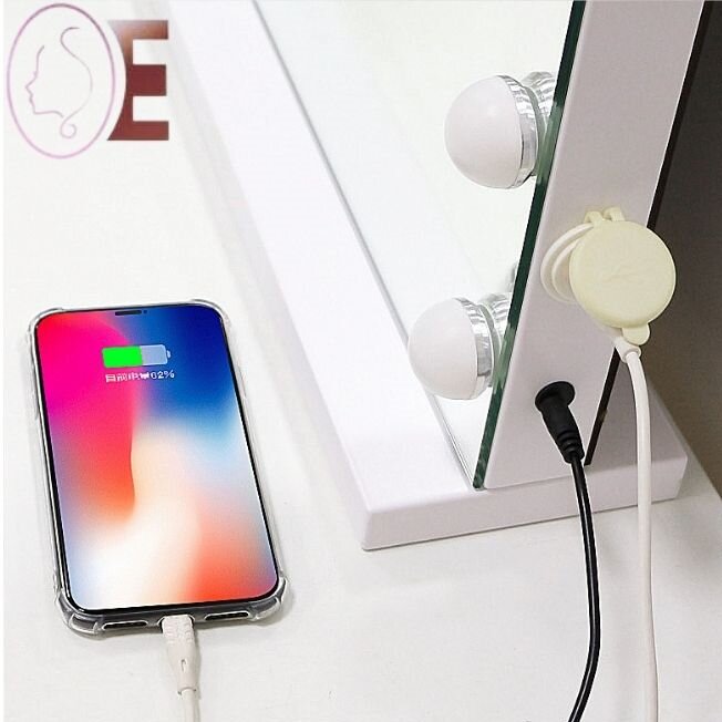 Large Hollywood Mirror And Lights 50x Magnifying For Home Makeup 7