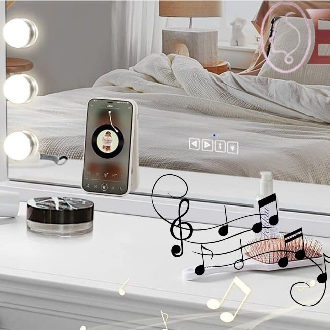 Large Hollywood Mirror And Lights 50x Magnifying For Home Makeup 10