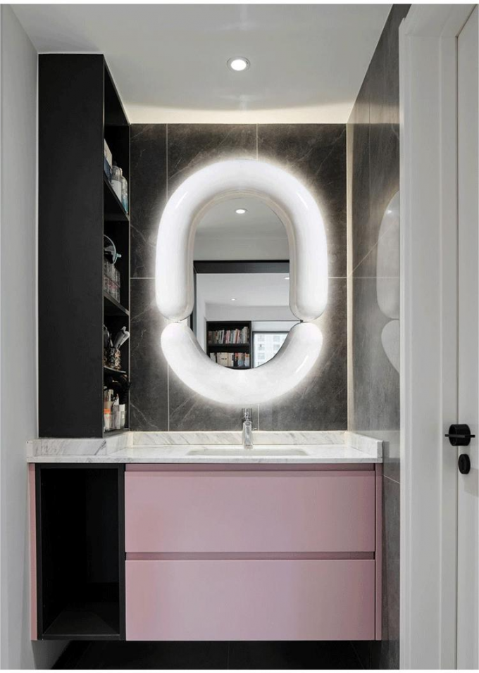 Oval Bathroom Led Wall Full Length Mirror Hanging Vanity Tall Mirror 3