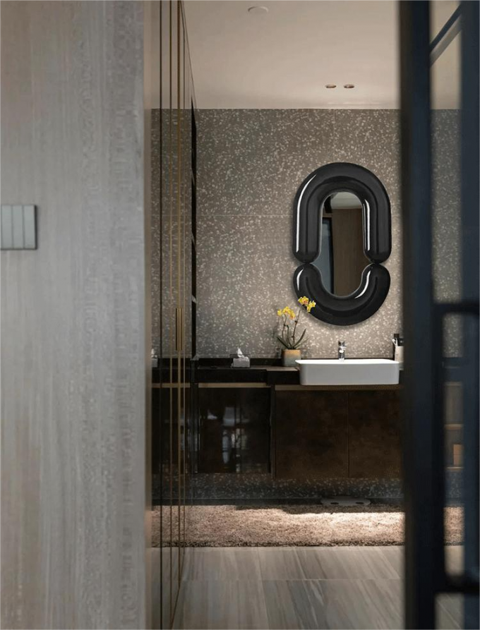 Oval Bathroom Led Wall Full Length Mirror Hanging Vanity Tall Mirror 4
