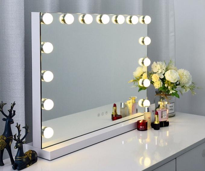Large Hollywood Mirror And Lights 50x Magnifying For Home Makeup 17