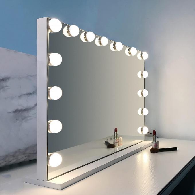 Large Hollywood Mirror And Lights 50x Magnifying For Home Makeup 19