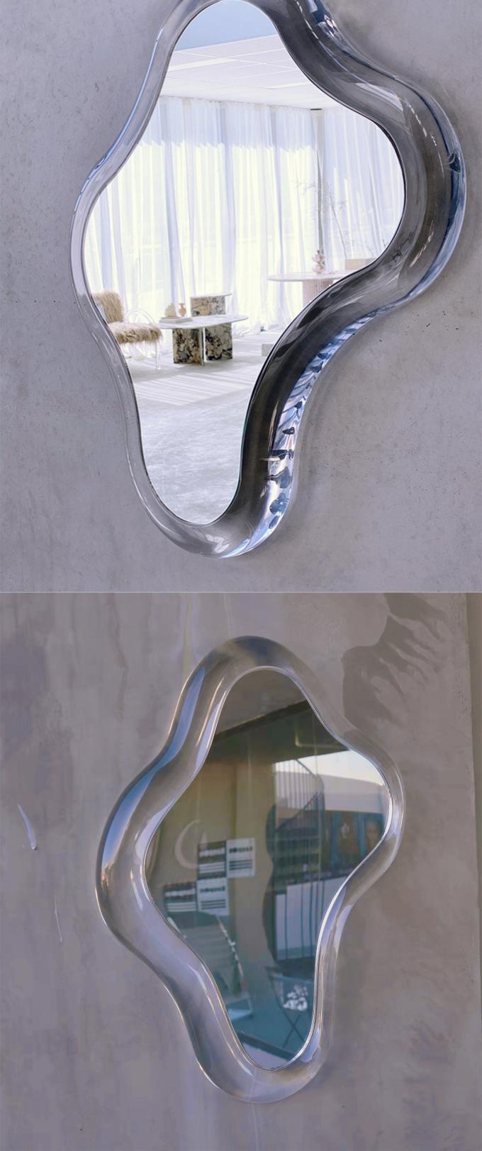 Lighted Acrylic Wall Mounted Magnifying Mirror For Bathroom Vanity 4