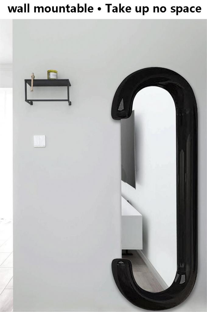 White Decorative Full Length Floor Led Mirror for Bathroom Decoration in Living Room 3
