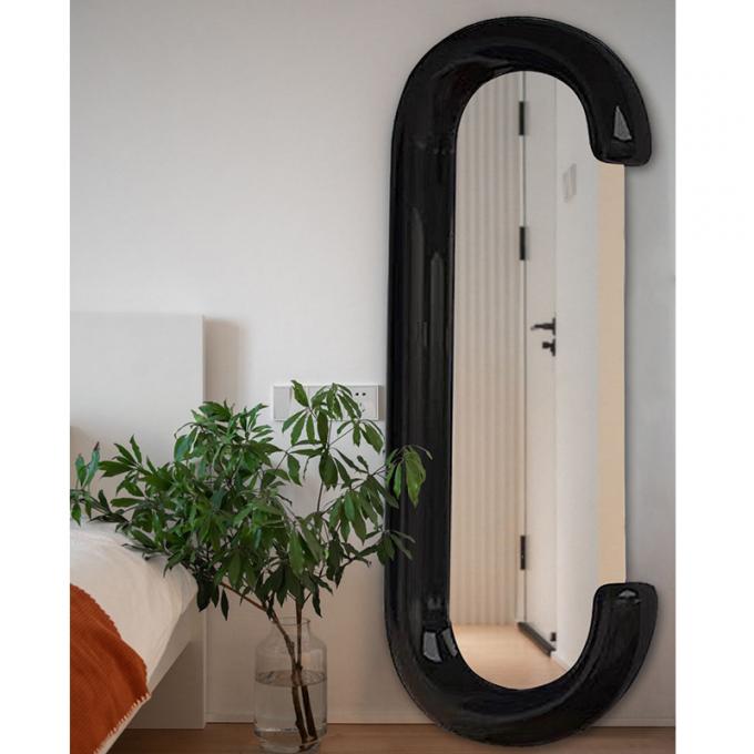 White Decorative Full Length Floor Led Mirror for Bathroom Decoration in Living Room 7