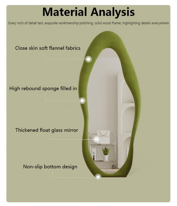 Decorative Body Curved Full Length Mirror Oversized Arched Floor Mirror 1