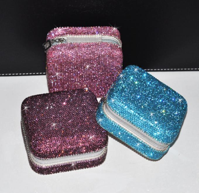 Customized Travel Jewelry Holder Case Small Plate For Earrings Rings Necklaces 0