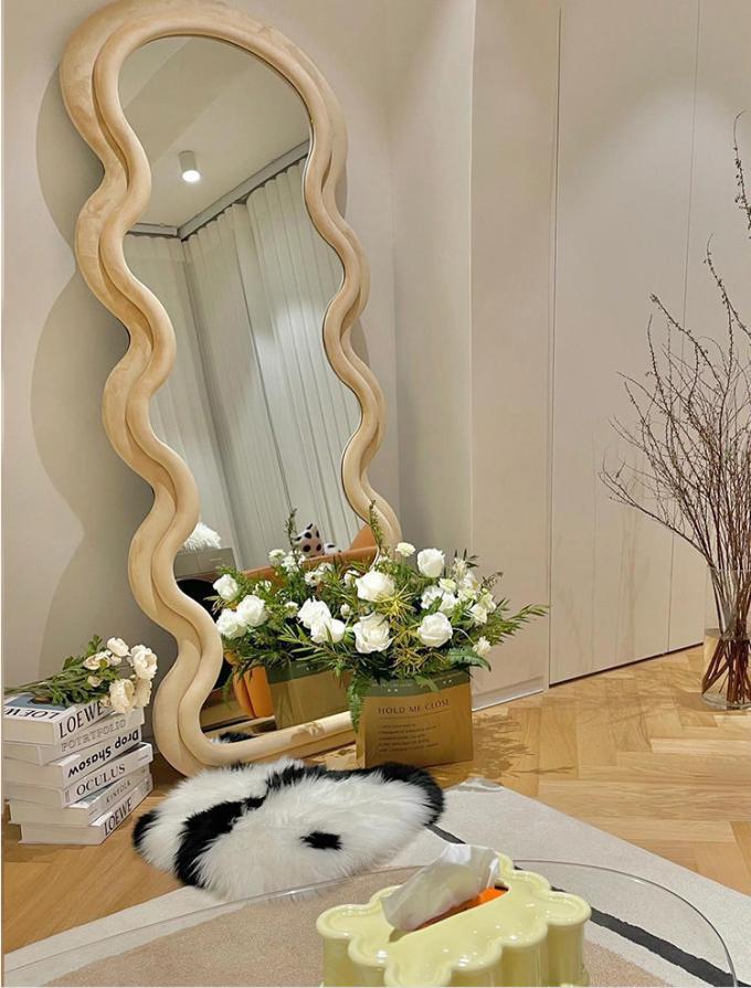 Vertical Large Wavy Floor Length Mirror Full Length 70 Inch 20