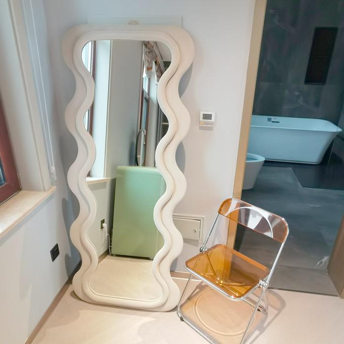 Vertical Large Wavy Floor Length Mirror Full Length 70 Inch 23