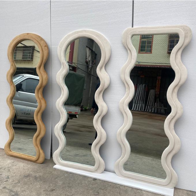 Vertical Large Wavy Floor Length Mirror Full Length 70 Inch 25