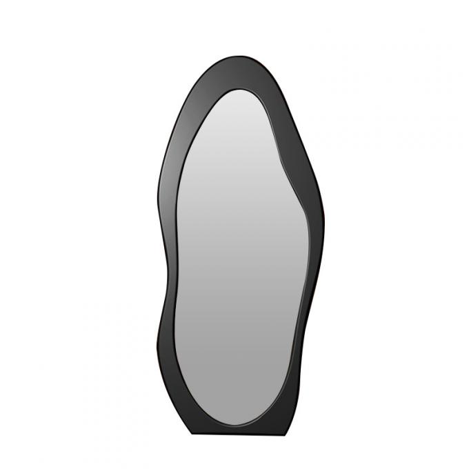 60x160cm Wooden Frame Freestanding Floor Mirror Black White 10