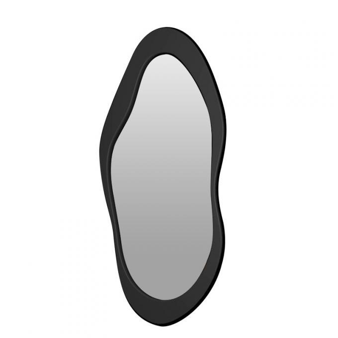 60x160cm Wooden Frame Freestanding Floor Mirror Black White 9
