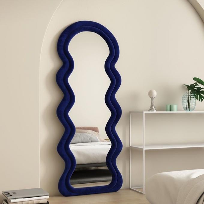 Vertical Large Wavy Floor Length Mirror Full Length 70 Inch 3