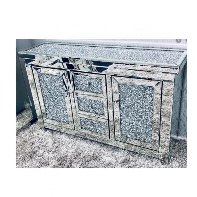 Custom Crystal Mirrored Buffet Modern Design Furniture for a Modern and Sophisticated Home 0