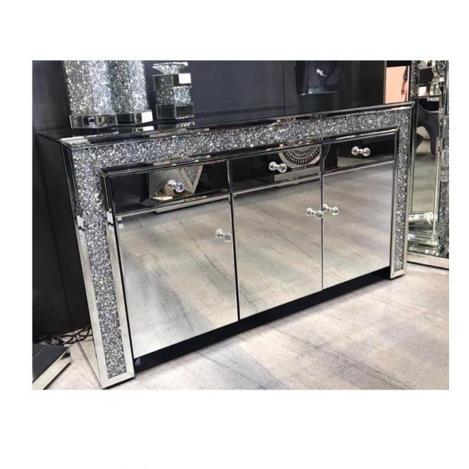 Custom Crystal Mirrored Buffet Modern Design Furniture for a Modern and Sophisticated Home 1