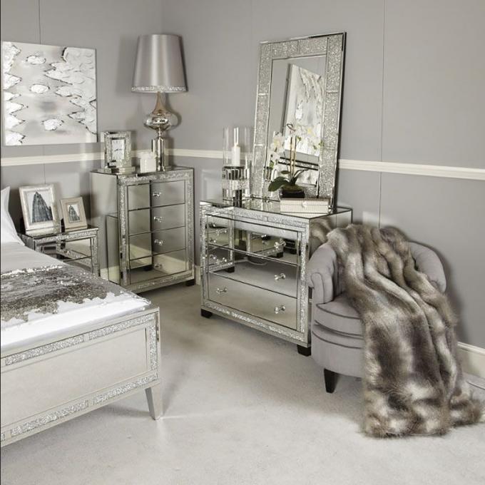 Modern Gold Finish Velvet Upholstered King Bed Queen Bedroom Set Furniture 2021 1
