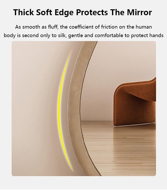 Custom Standing Arched Floor Mirror Full Length 78x108cm 3