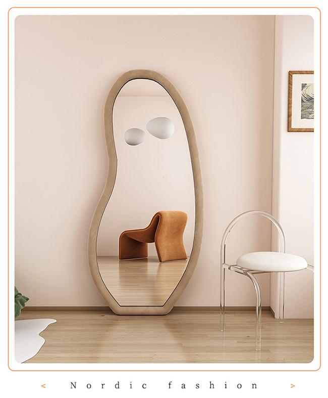 Custom Standing Arched Floor Mirror Full Length 78x108cm 2