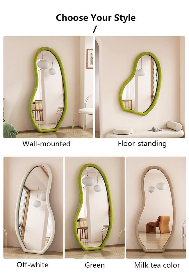 Custom Standing Arched Floor Mirror Full Length 78x108cm 7
