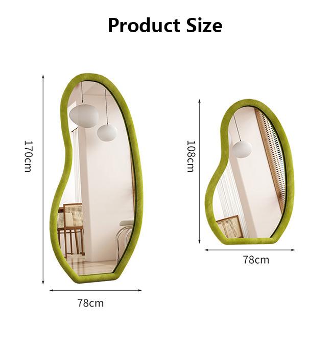 Custom Standing Arched Floor Mirror Full Length 78x108cm 14