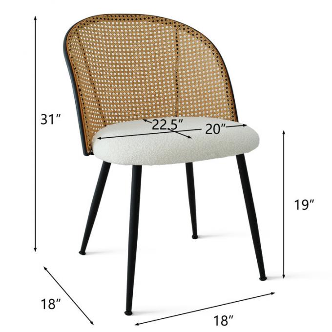 Armless Dining Rattan Wood Table With Wicker Chairs Custom 16