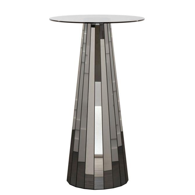 Bàn cà phê kính hình tròn hiện đại cho phòng khách đương đại 64x64 6