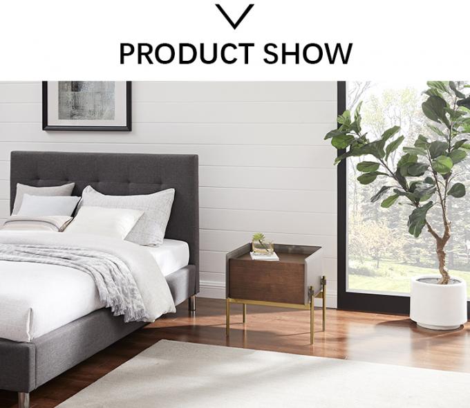 Solid Steel High Leg Nightstand Simple and Modern Storage Cabinet for Mini Bedroom 11