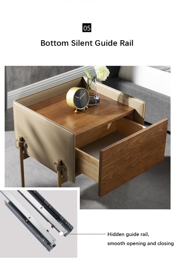Solid Steel High Leg Nightstand Simple and Modern Storage Cabinet for Mini Bedroom 10
